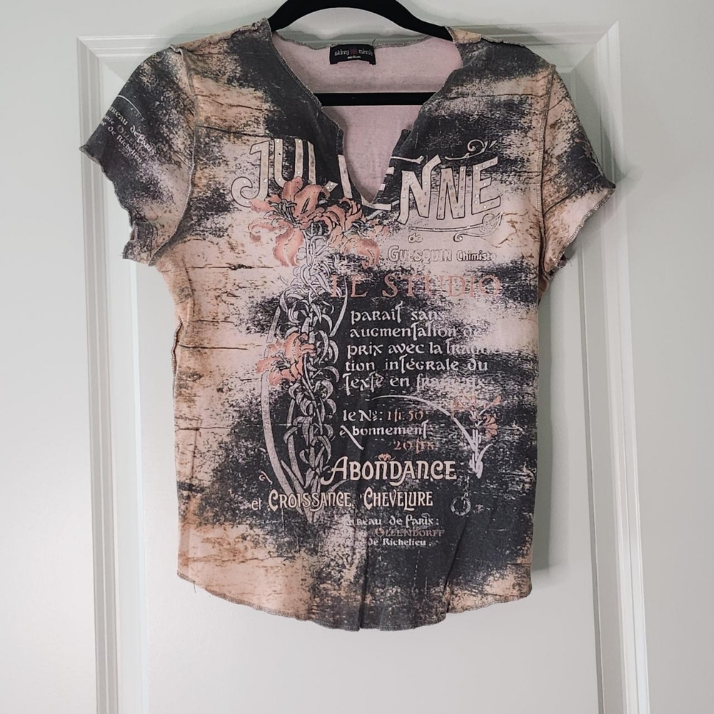 Rhinestone Graphic Tee